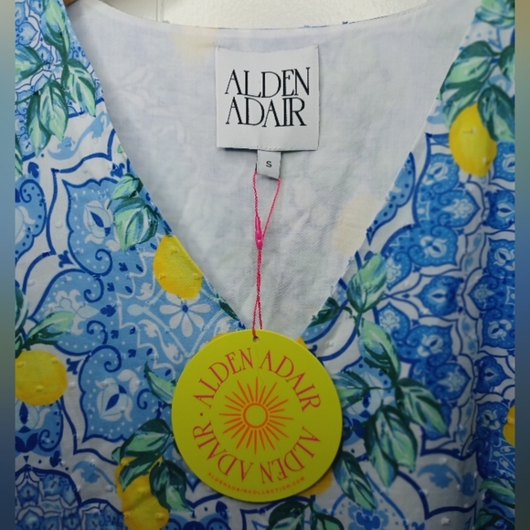 Blue and Yellow Maxi Dress - Picture 4 of 11